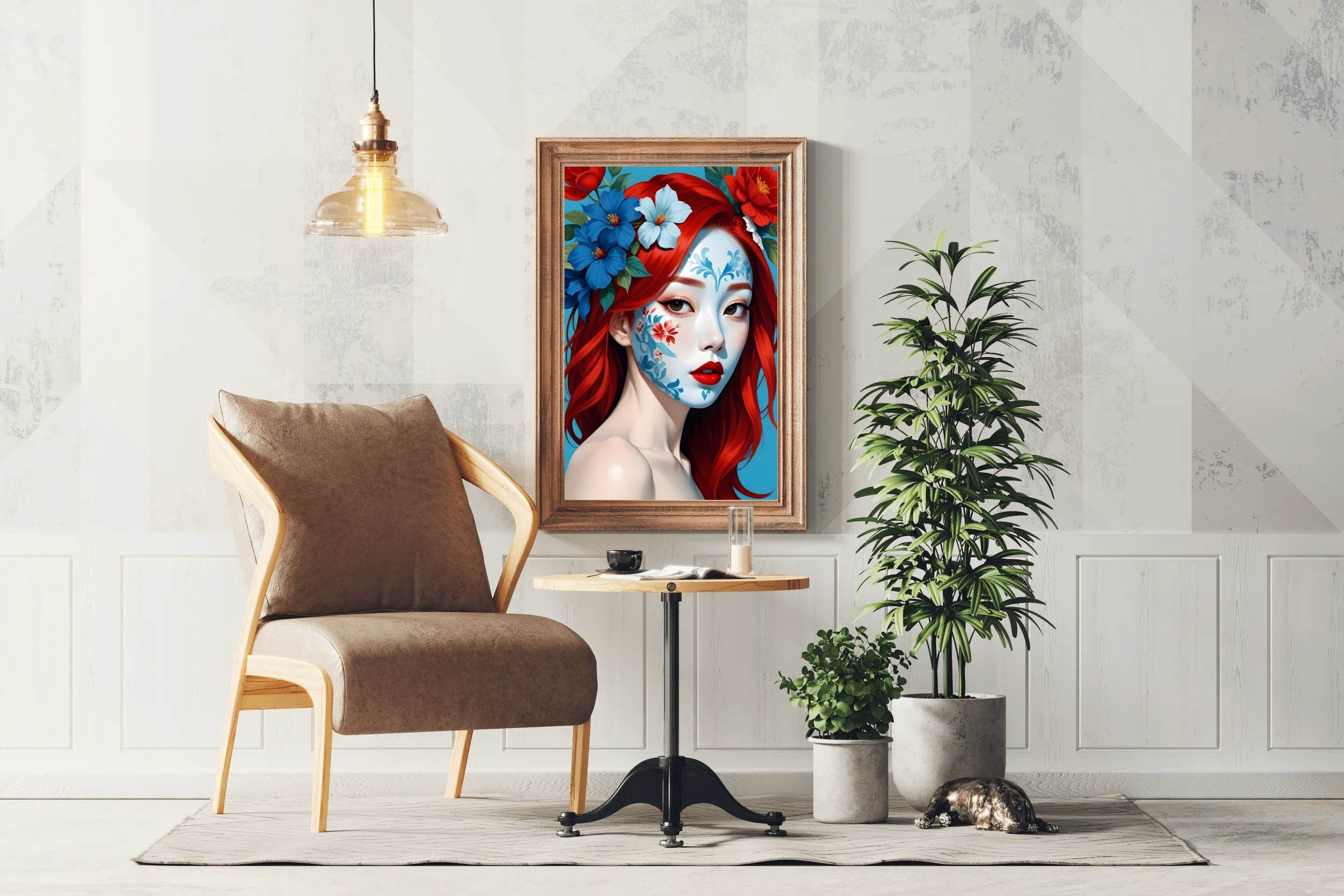 Asian Lady with Special Makeup Wall Art - beink online art store