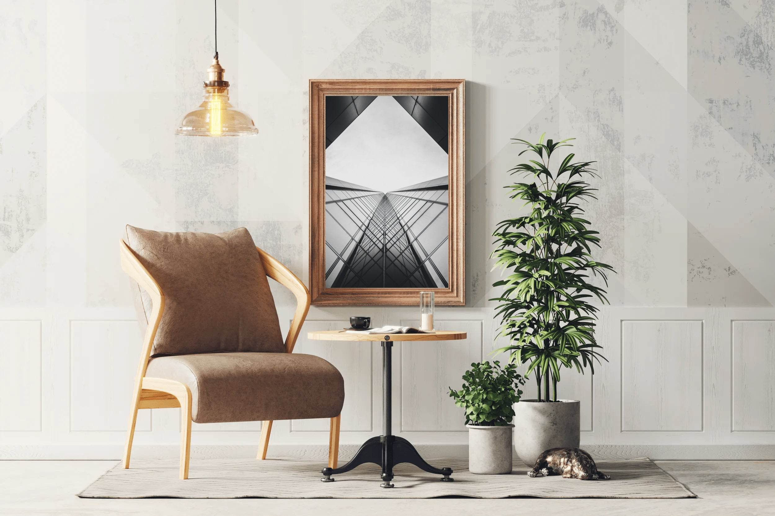 Skyscraper Building Black & White Wall Art - beink online art store