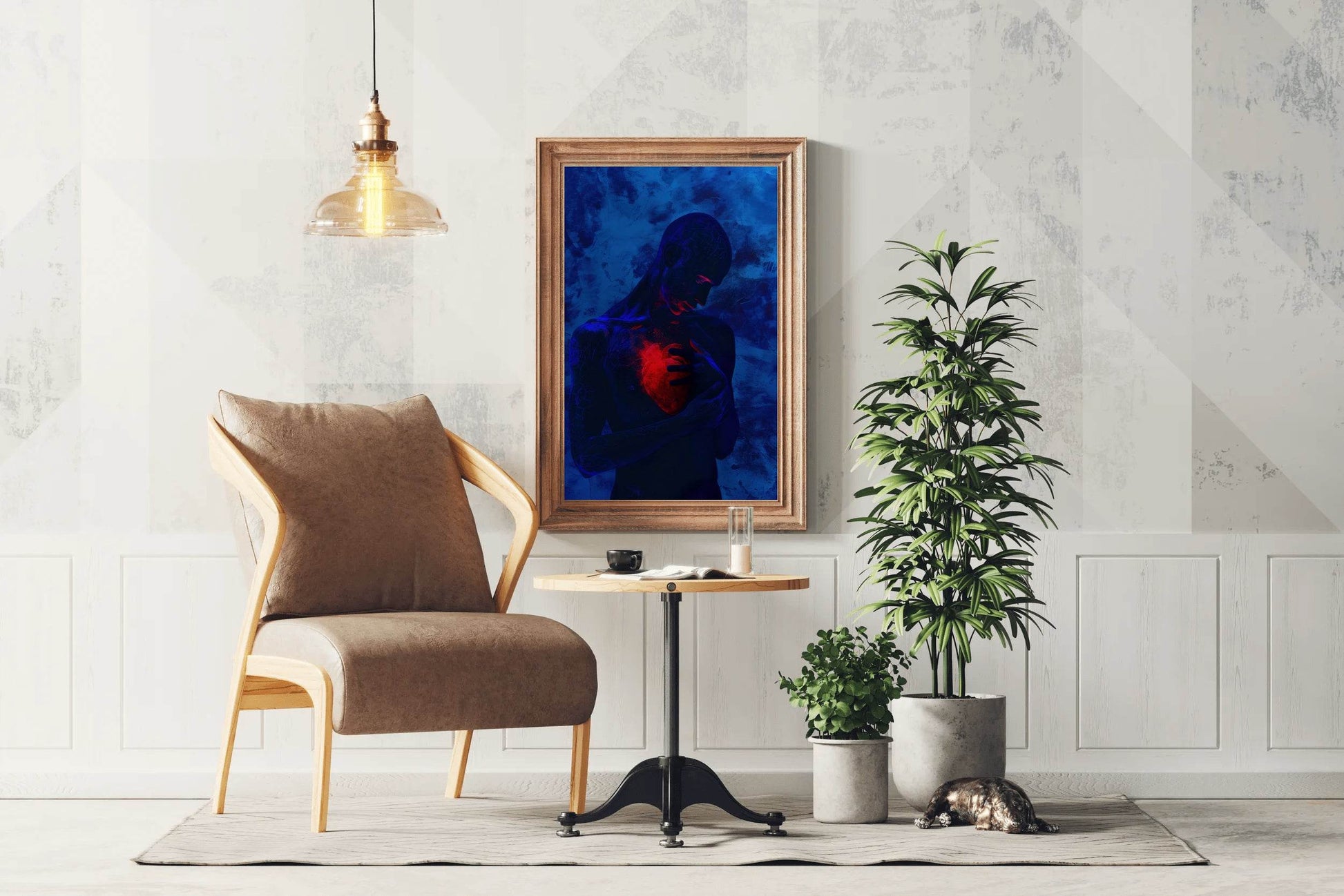 Painting Warm Heart In Cold Body Wall Art - beink online art store