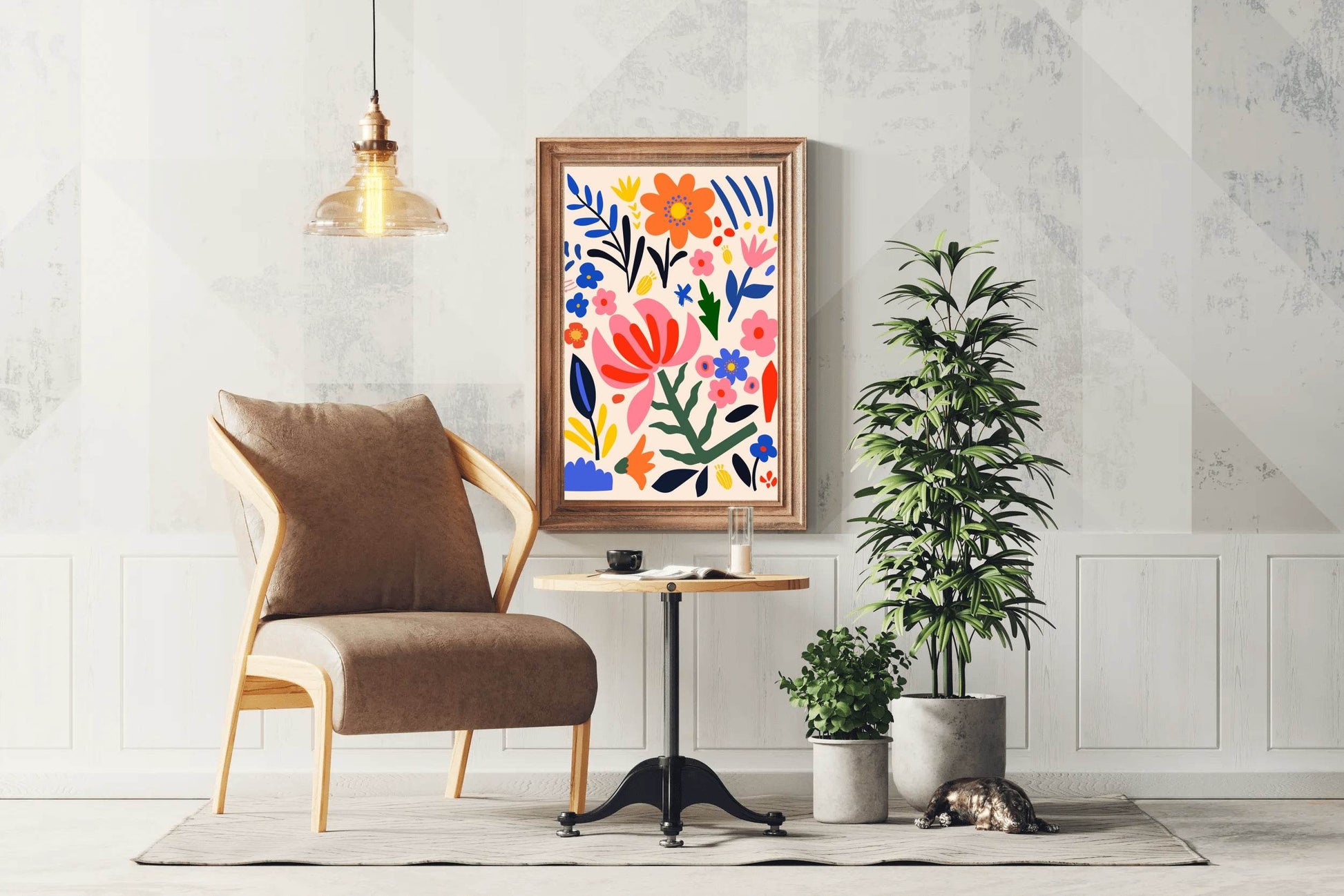 Painting Different Colored Flowers - beink online art store