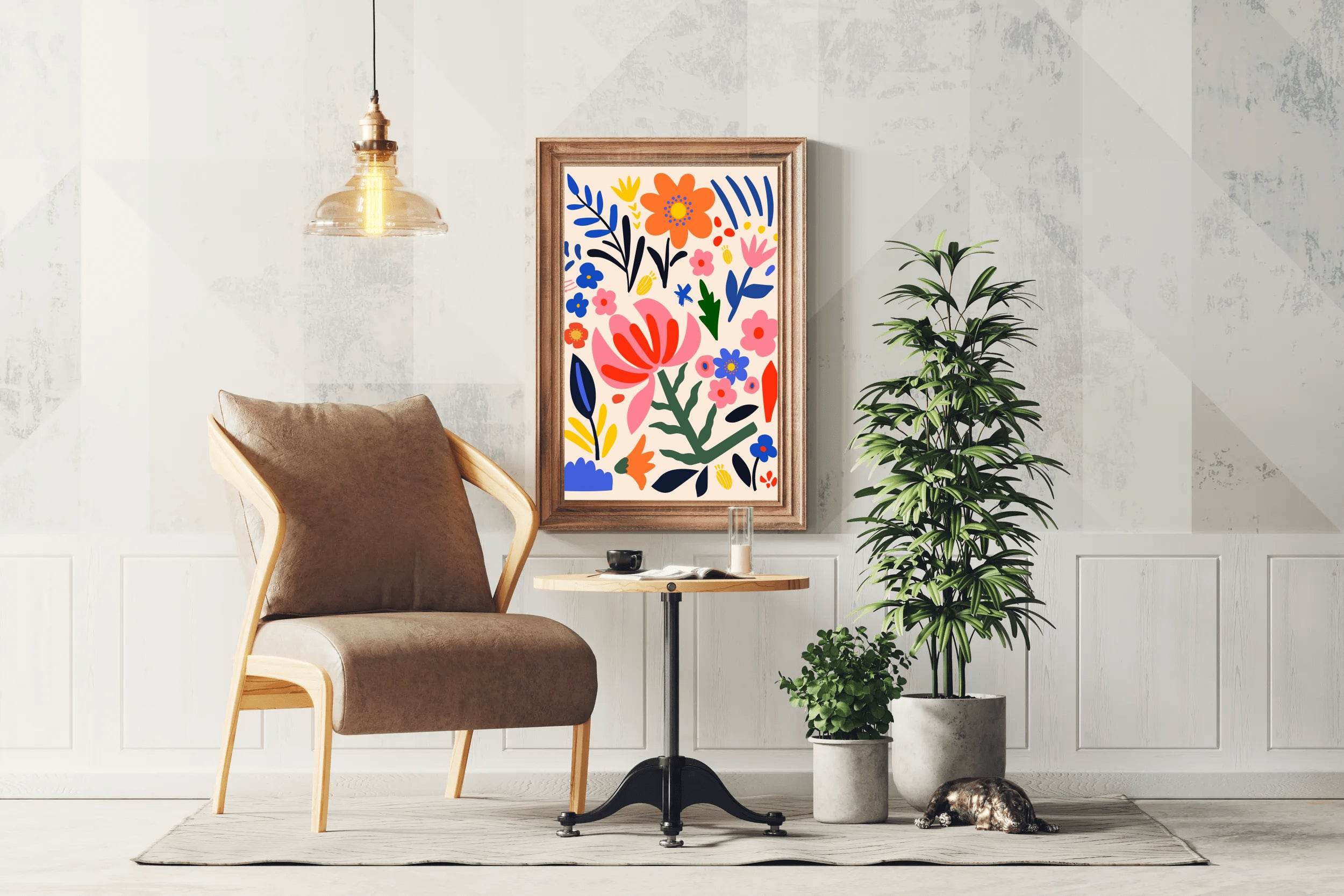 Painting Different Colored Flowers - beink online art store