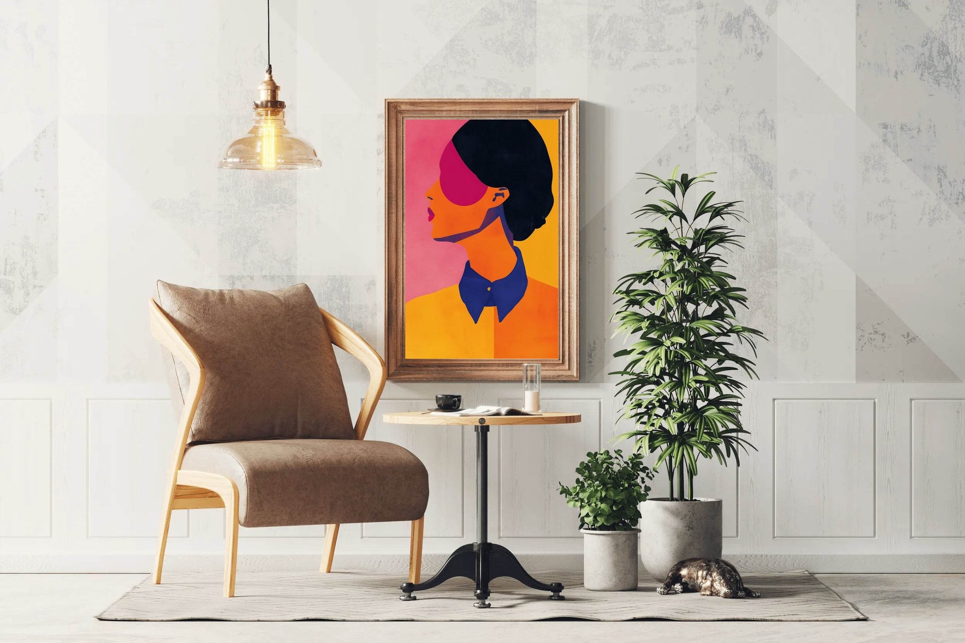 Digital Illustration of a Woman's Face - beink online art store