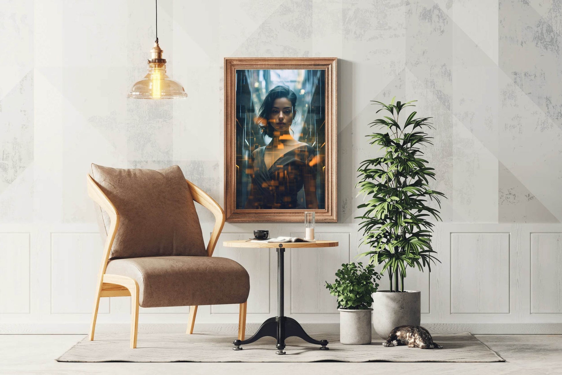 AI Girl Wall Art - beink online art store