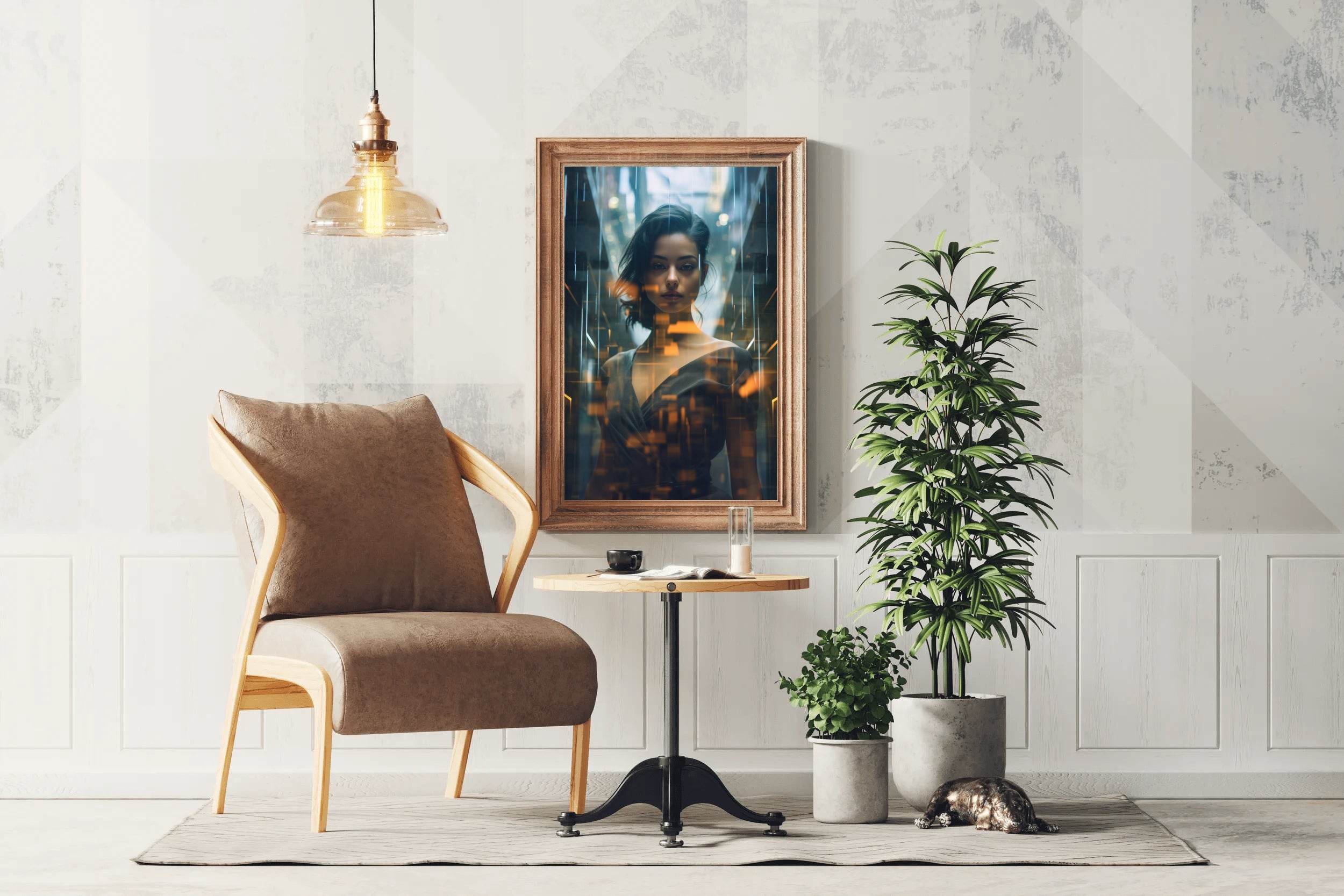 AI Girl Wall Art - beink online art store