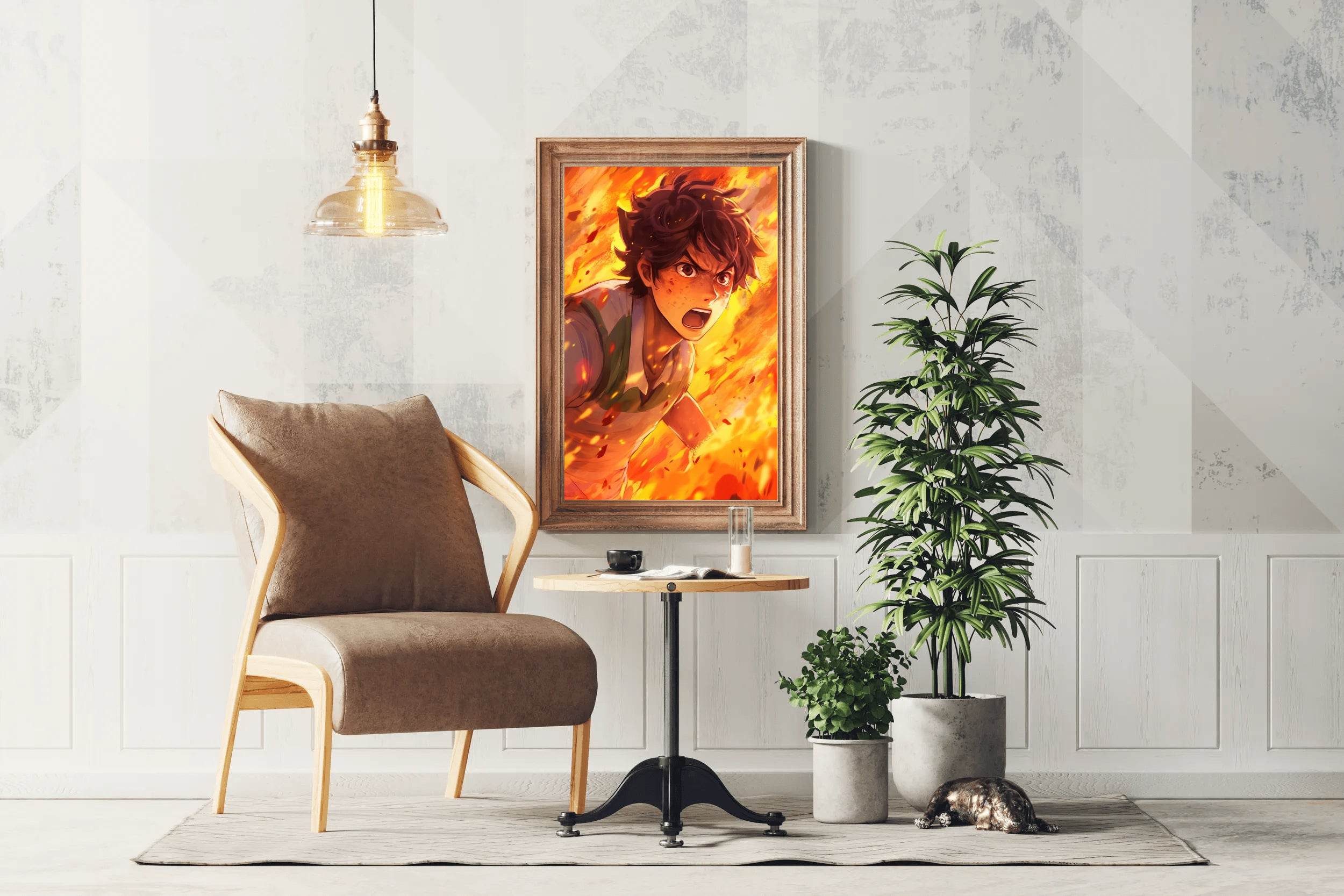 Orange Anime character Anime Wall Art - beink online art store