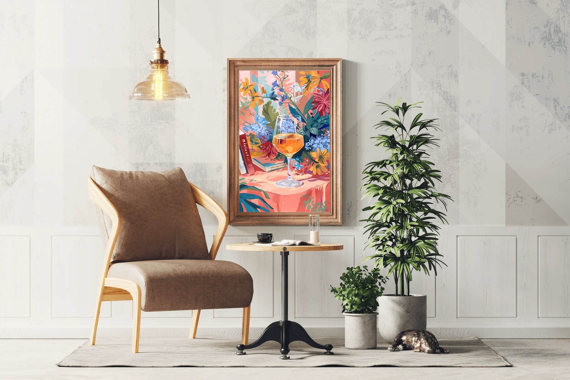 Cocktail Among the Flowers Wall Art - beink online art store