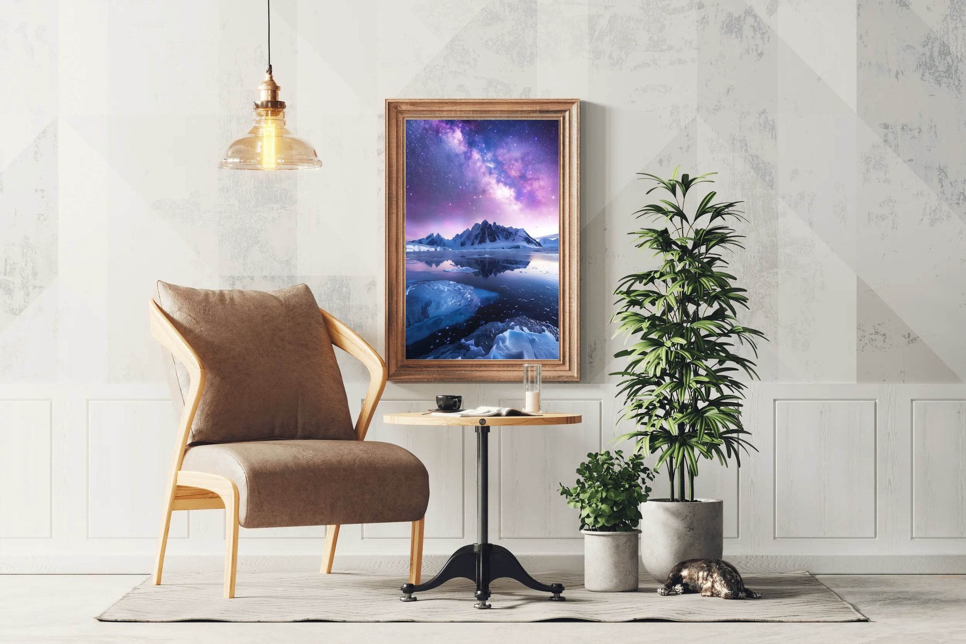 Milky Way Over Arctic Landscape Wall Art - beink online art store