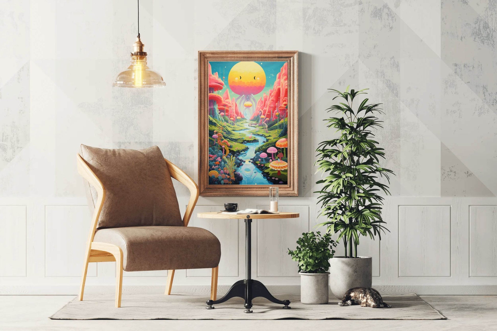 Master Flame Psychedelic Themed Aesthetic Wall Art - beink online art store