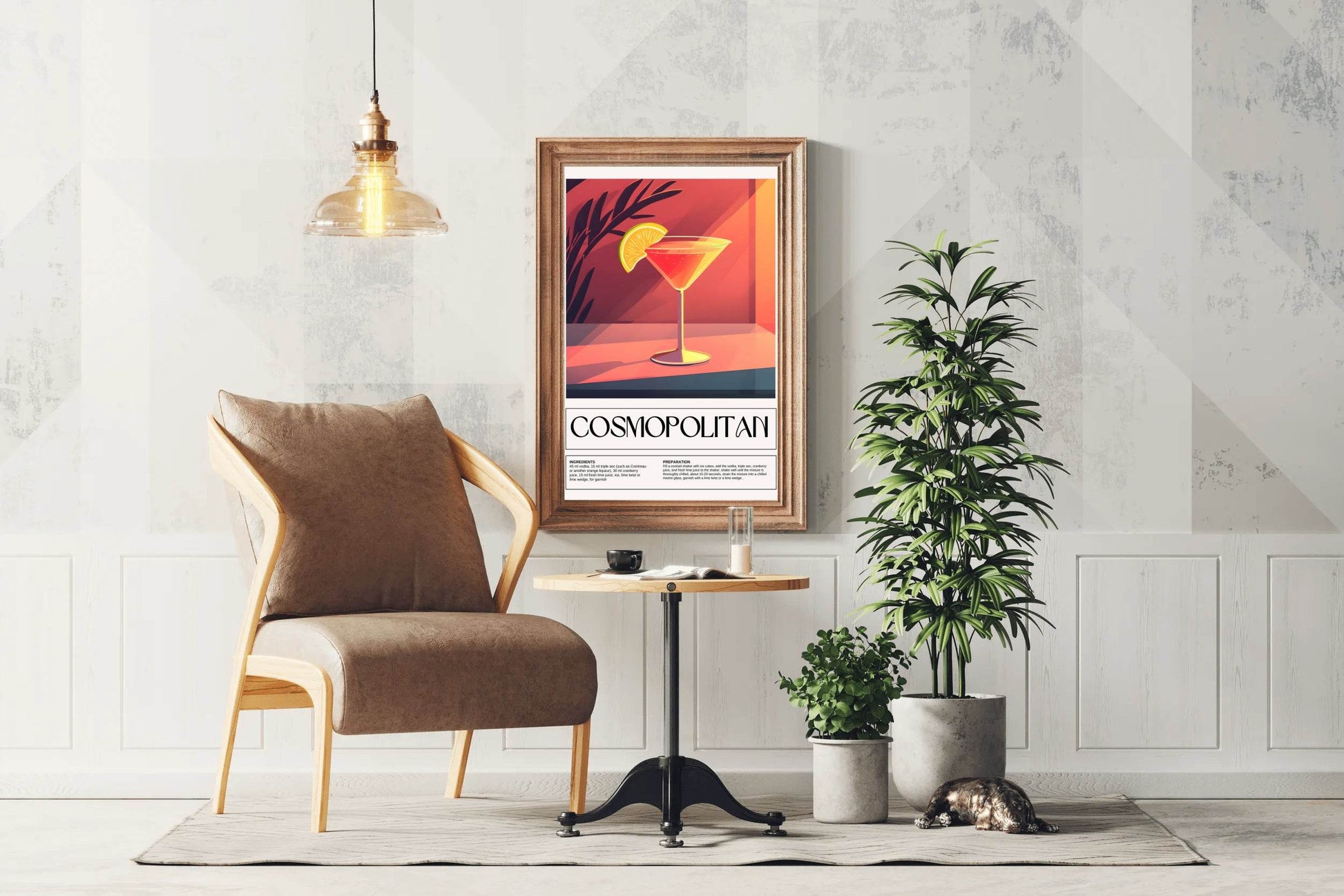 Cosmopolitan Cocktail Wall Art - beink online art store