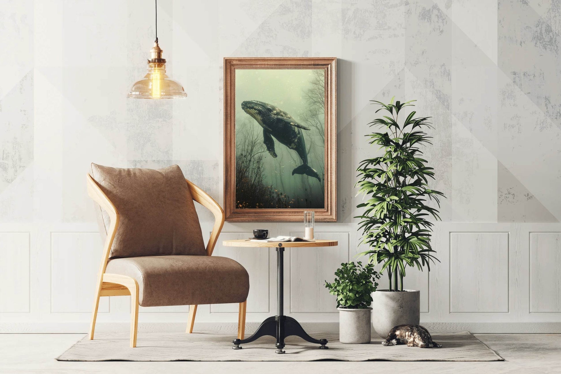 Humpback Whale Animal Wall Art - beink online art store