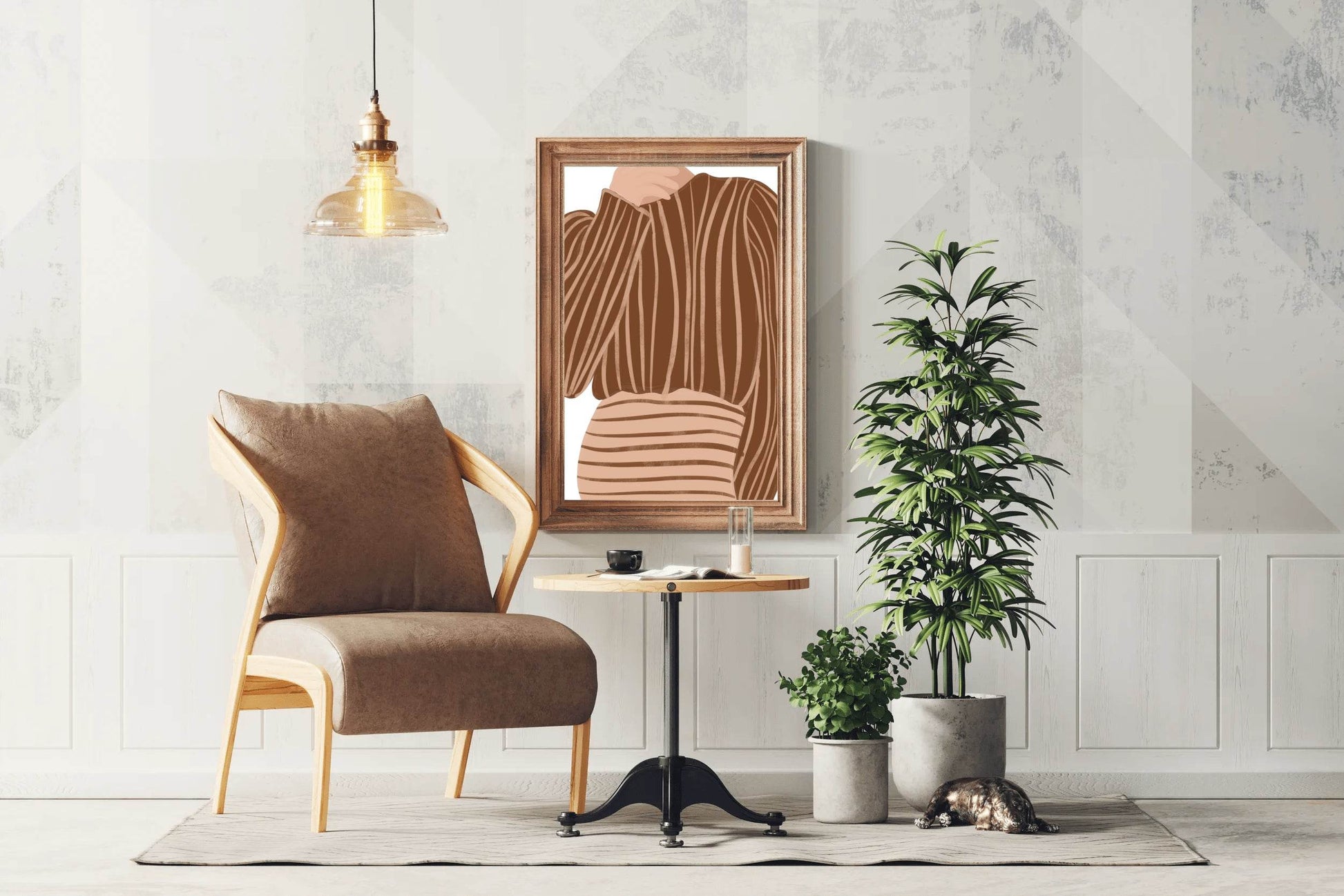 Patterned Women Clothing Wall Art - beink online art store