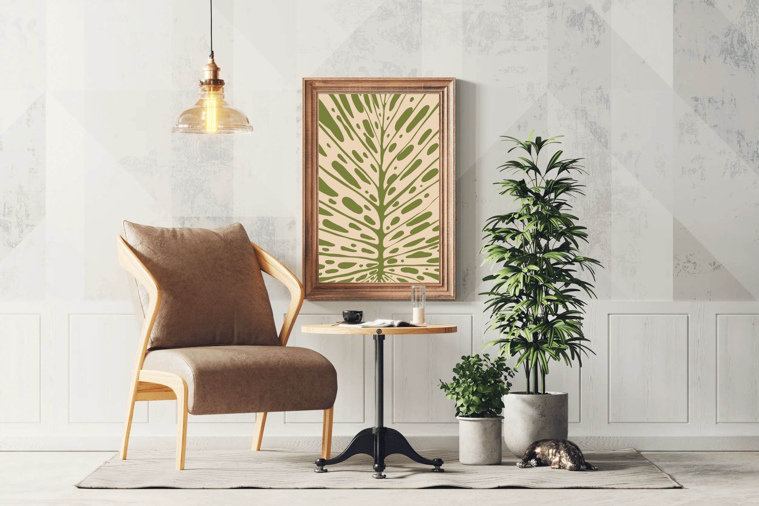 Abstract Foliage Leafy pattern ArtWork - beink online art store