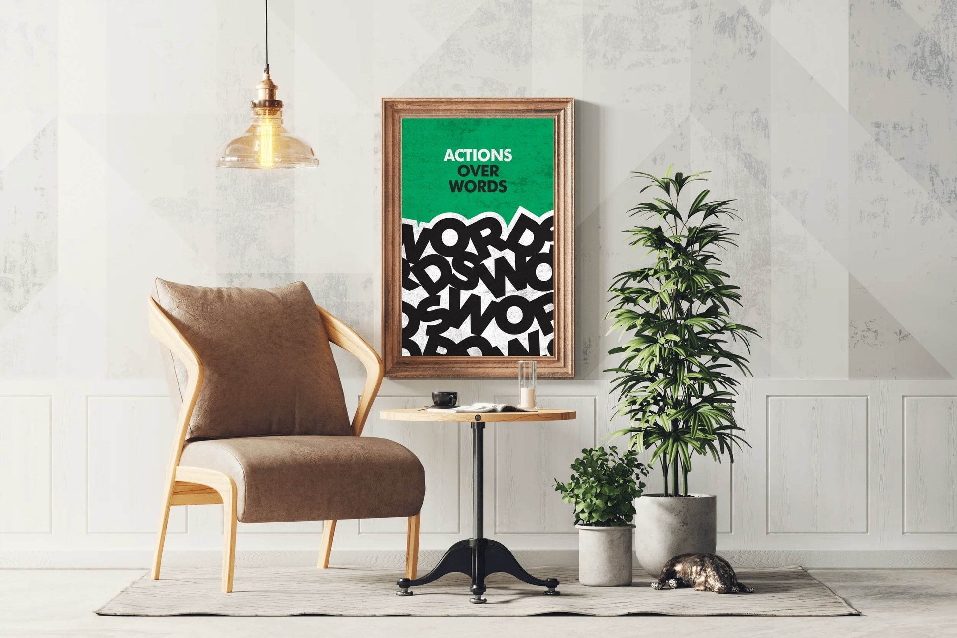 Action Quote Motivational Wall Art - beink online art store