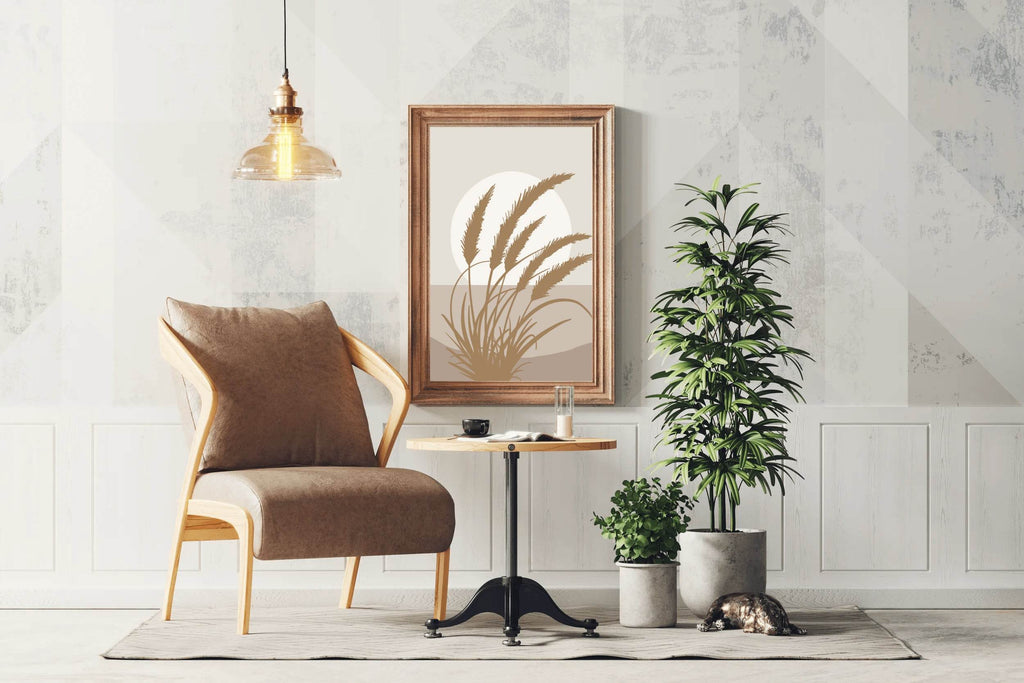 Pampas Grass At Sunset Wall Art - beink online art store