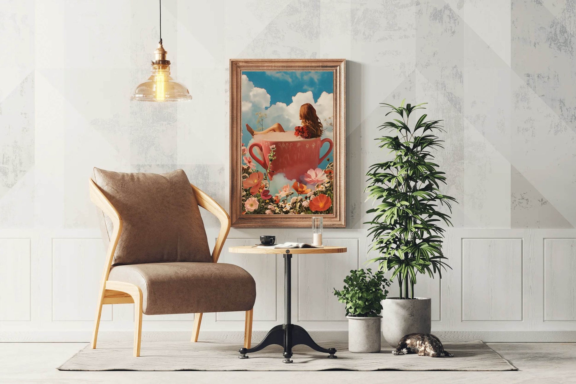 Photo Of A Girl in A Cup Wall Art - beink online art store