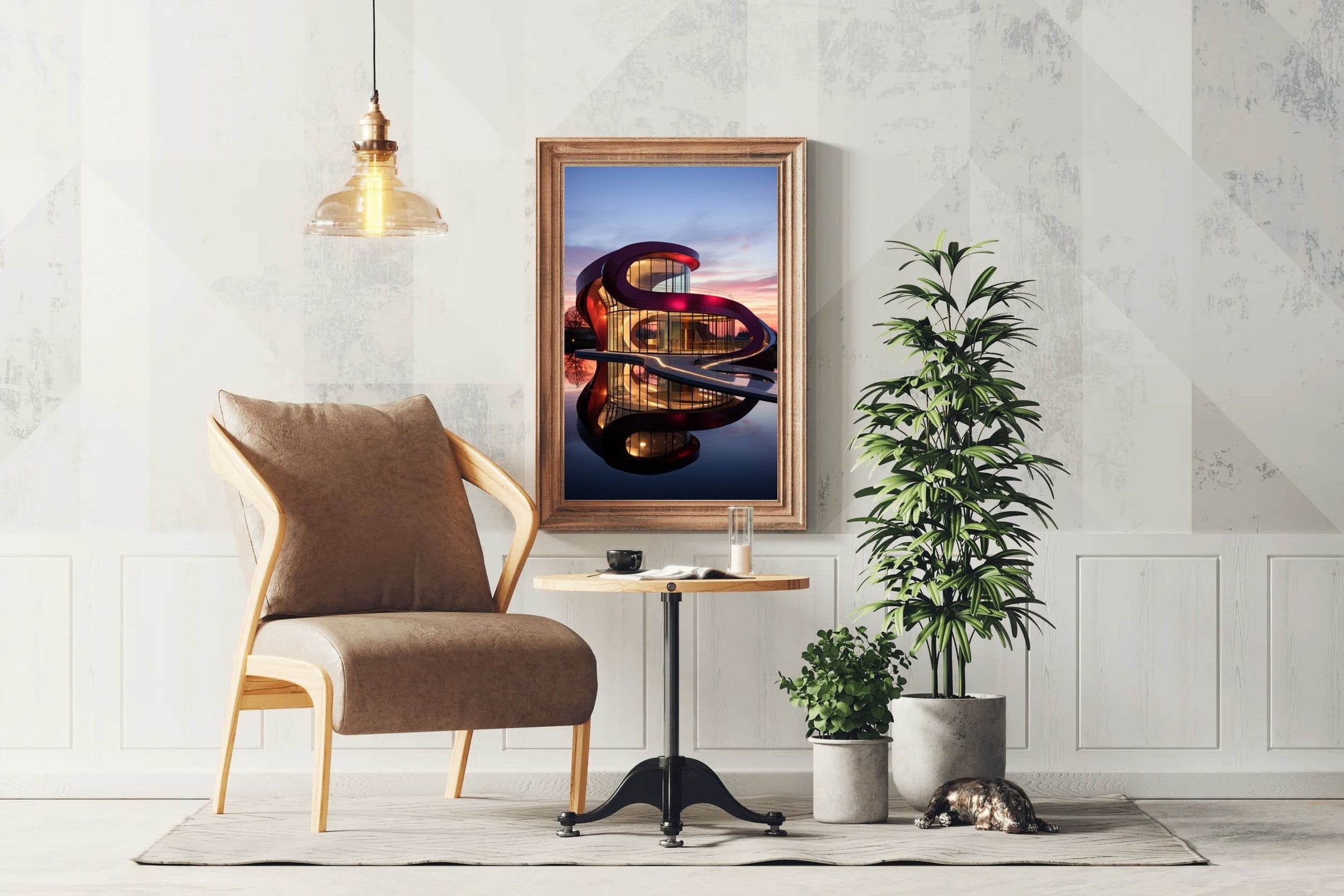 Villa Savoye Architectural Wall Art - beink online art store