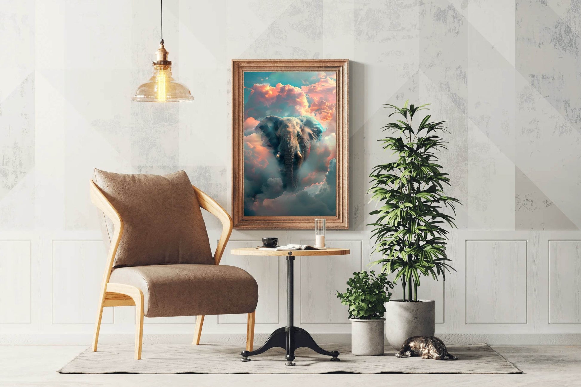 Painting of Fantasy Elephant Wall Art - beink online art store