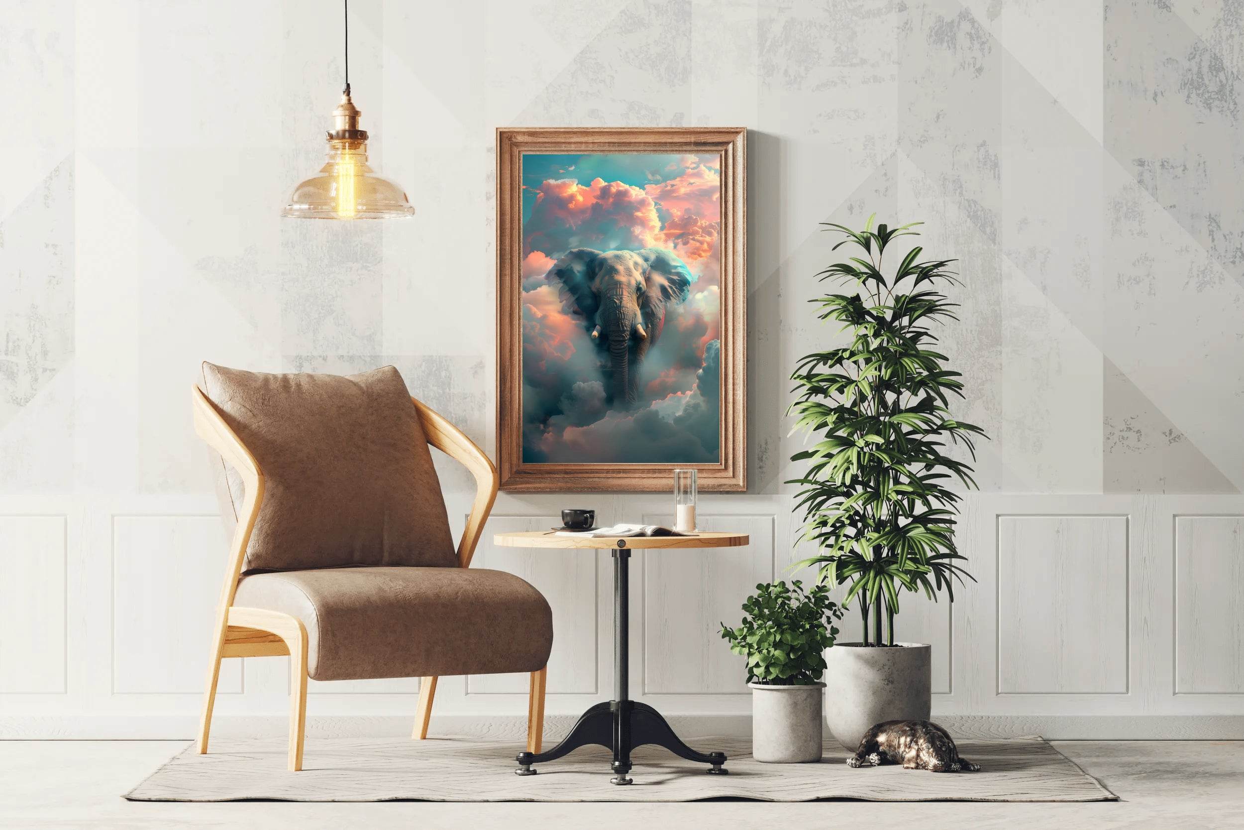 Painting of Fantasy Elephant Wall Art - beink online art store