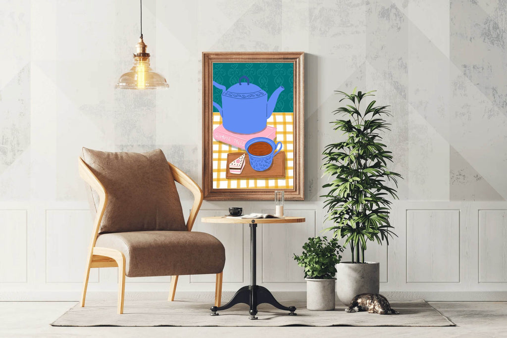 Teapot And Tea Wall Art - beink online art store