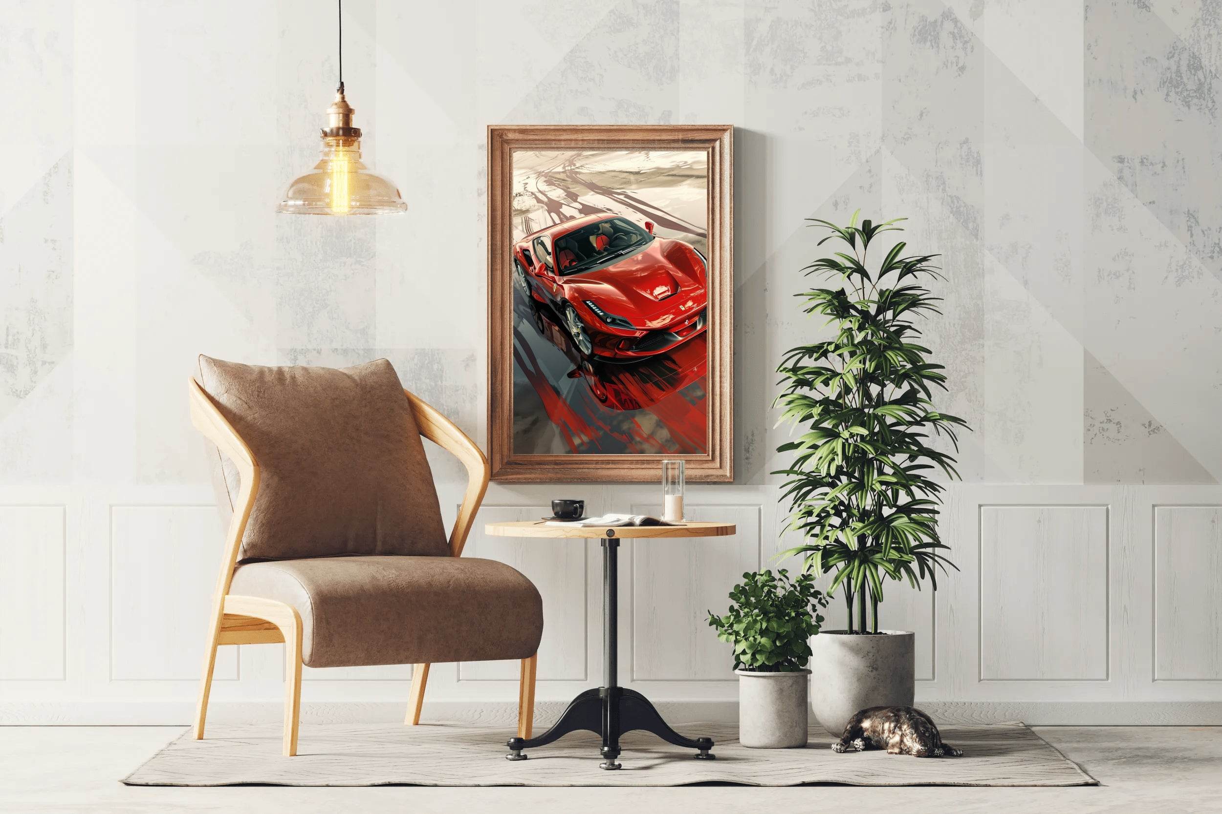 Ferrari F8 Full Red Wall Art - beink online art store
