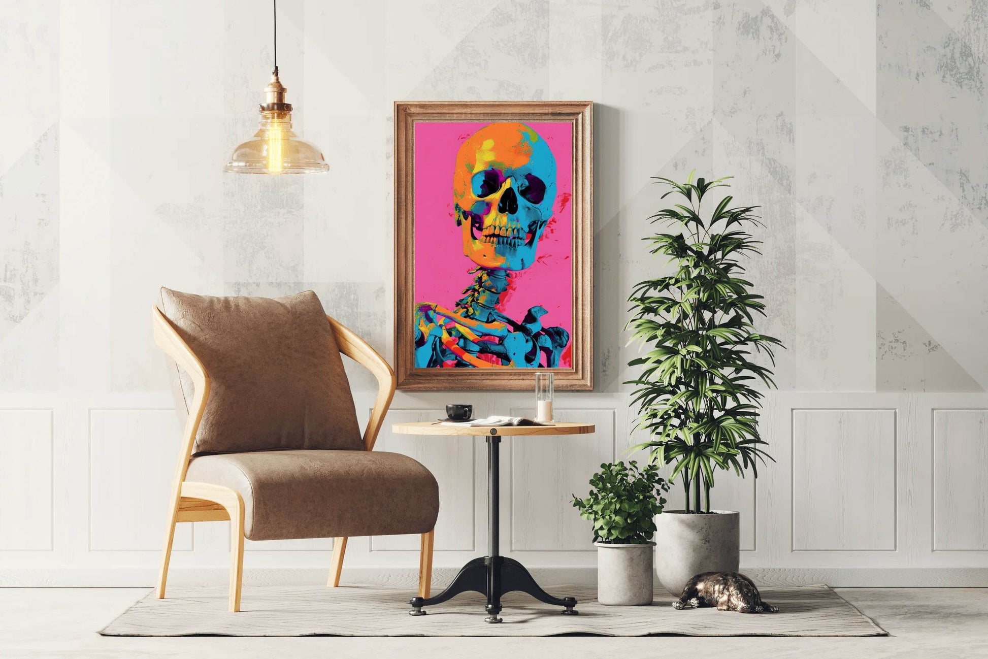 Skeleton Colorful Wall Art - beink online art store