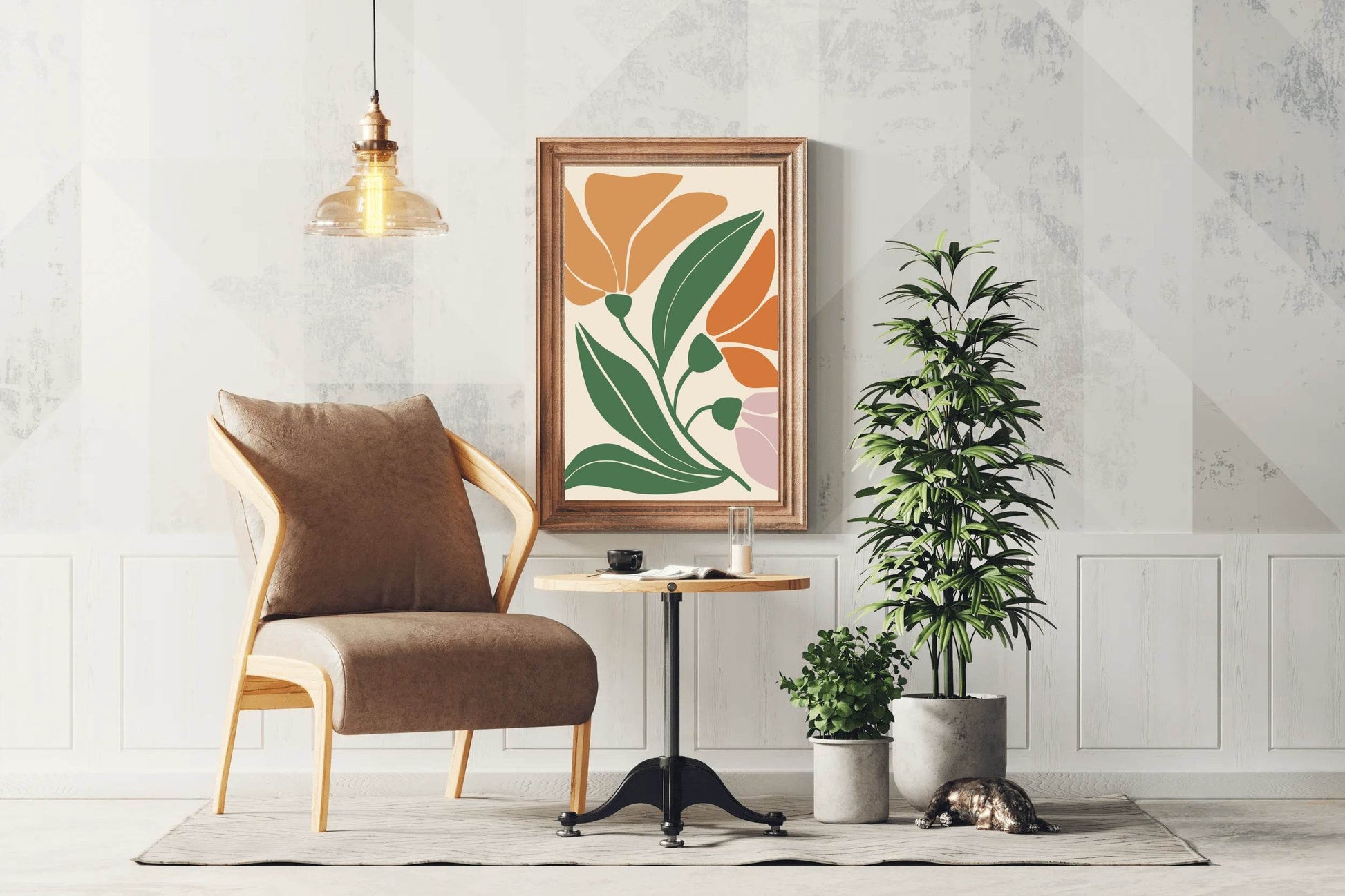 Abstract Autumn Blooms ArtWork - beink online art store