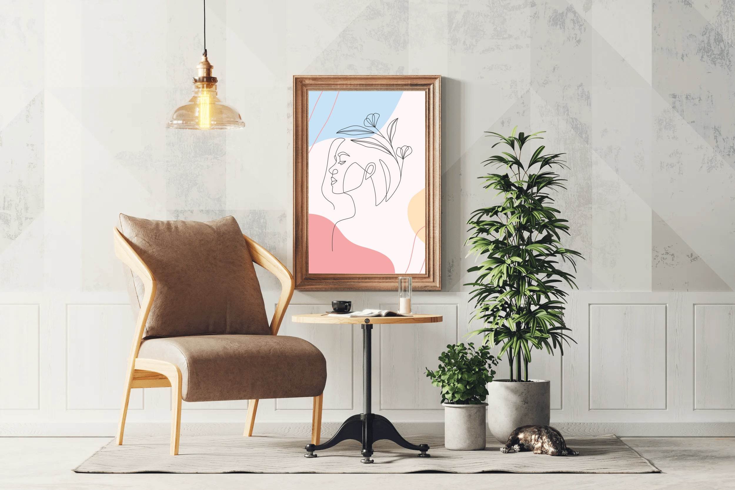 The Face Of a Sleeping Woman Wall Art - beink online art store