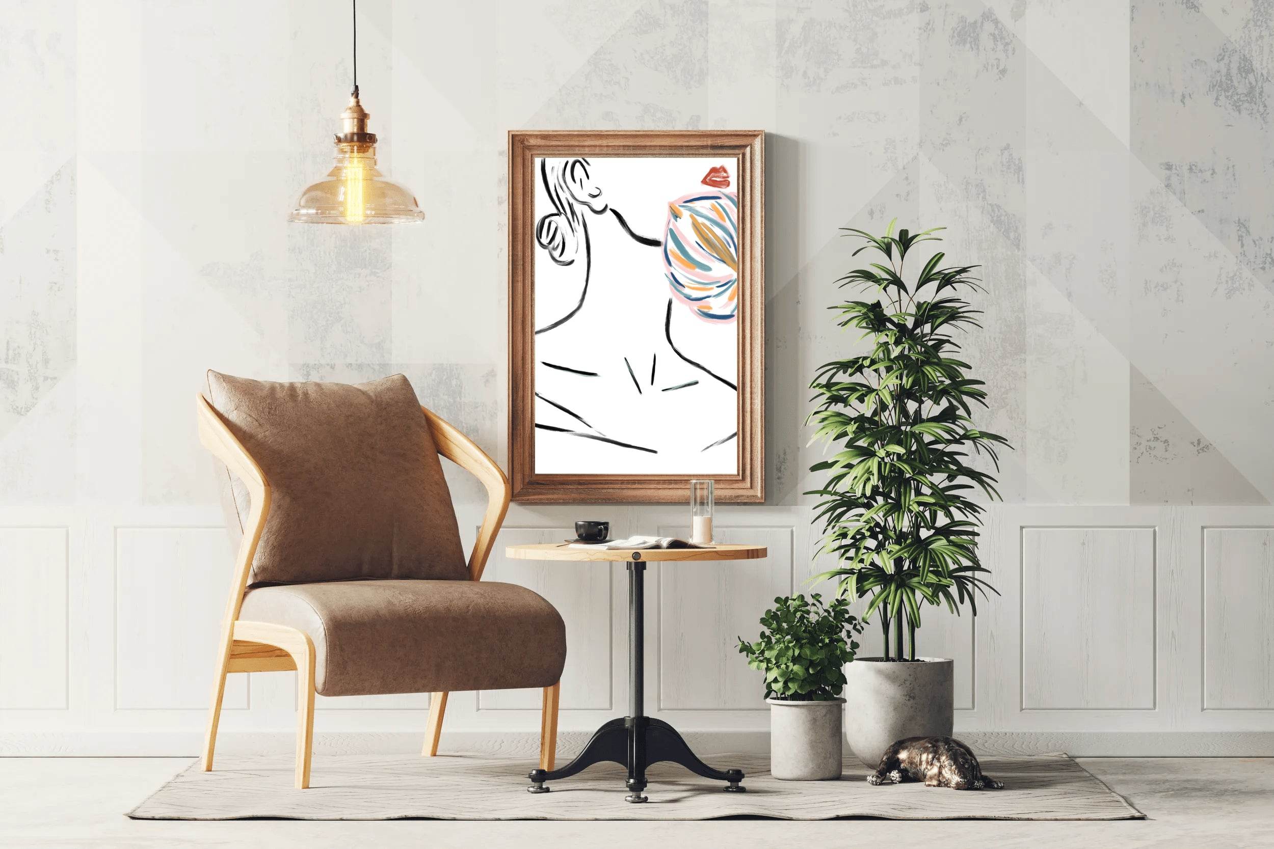 Painting of A Woman's Neck Wall Art - beink online art store