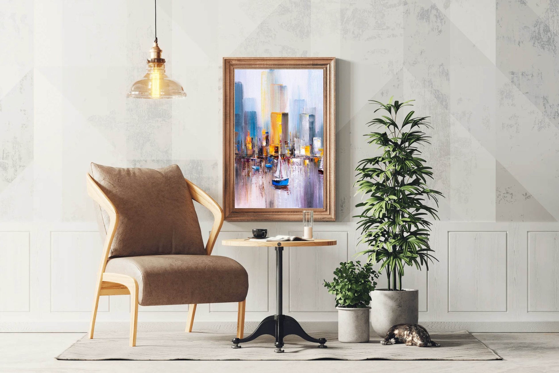 Boating Oil Painting Wall Art - beink online art store