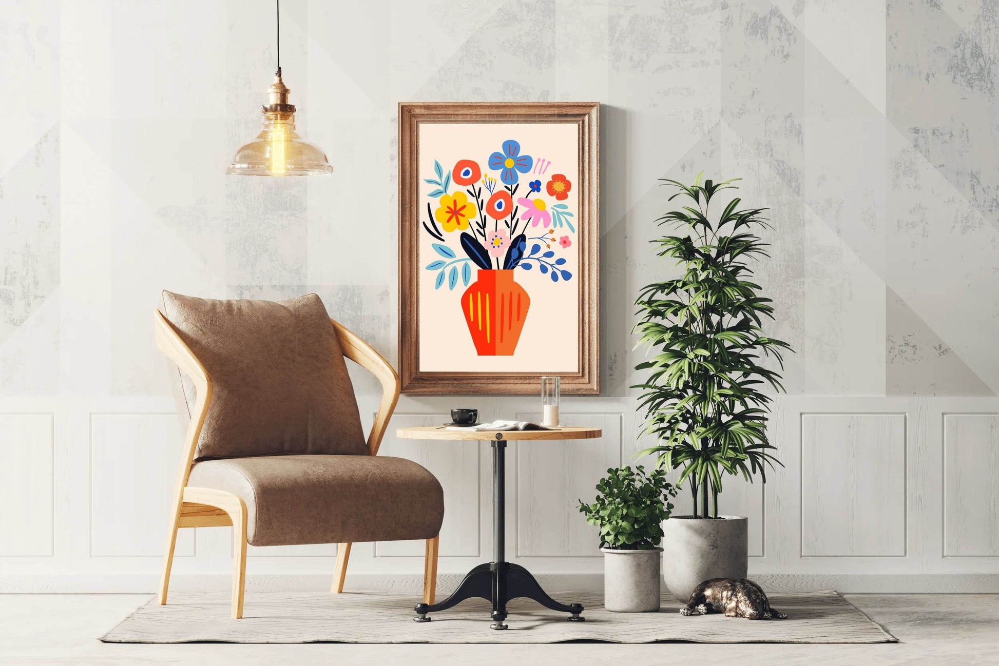 Painting a Vase of Spring Flowers - beink online art store