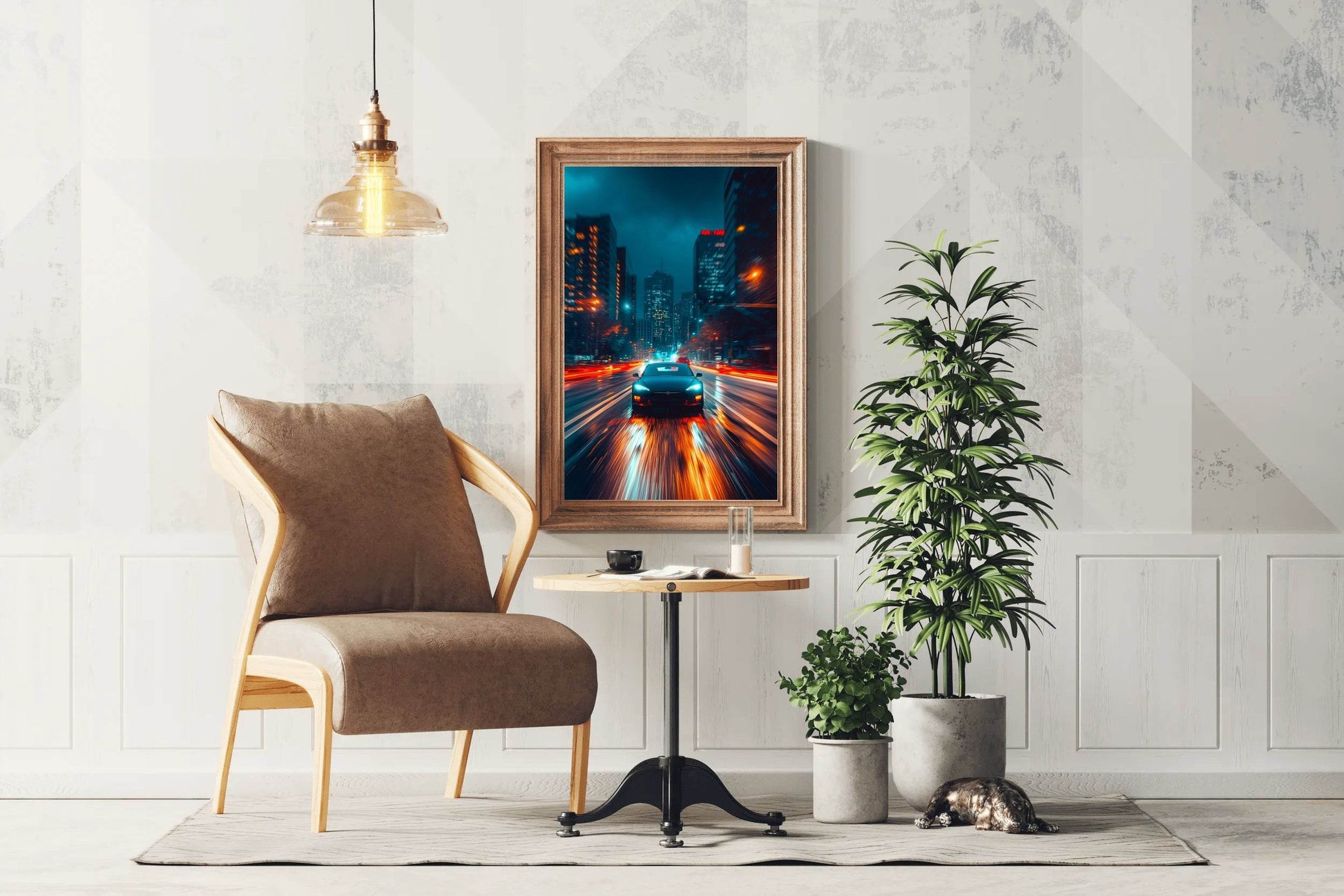 Tesla Model S Wall Art - beink online art store