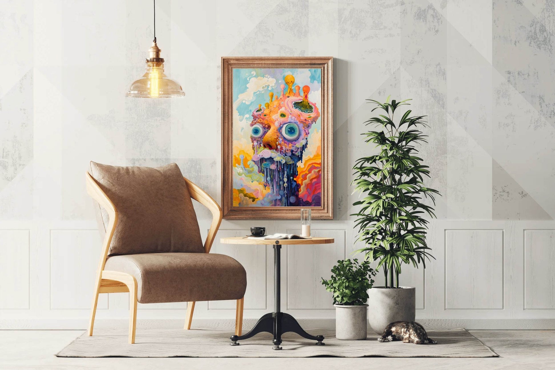 Master Flame Psychedelic Themed Aesthetic Wall Art - beink online art store
