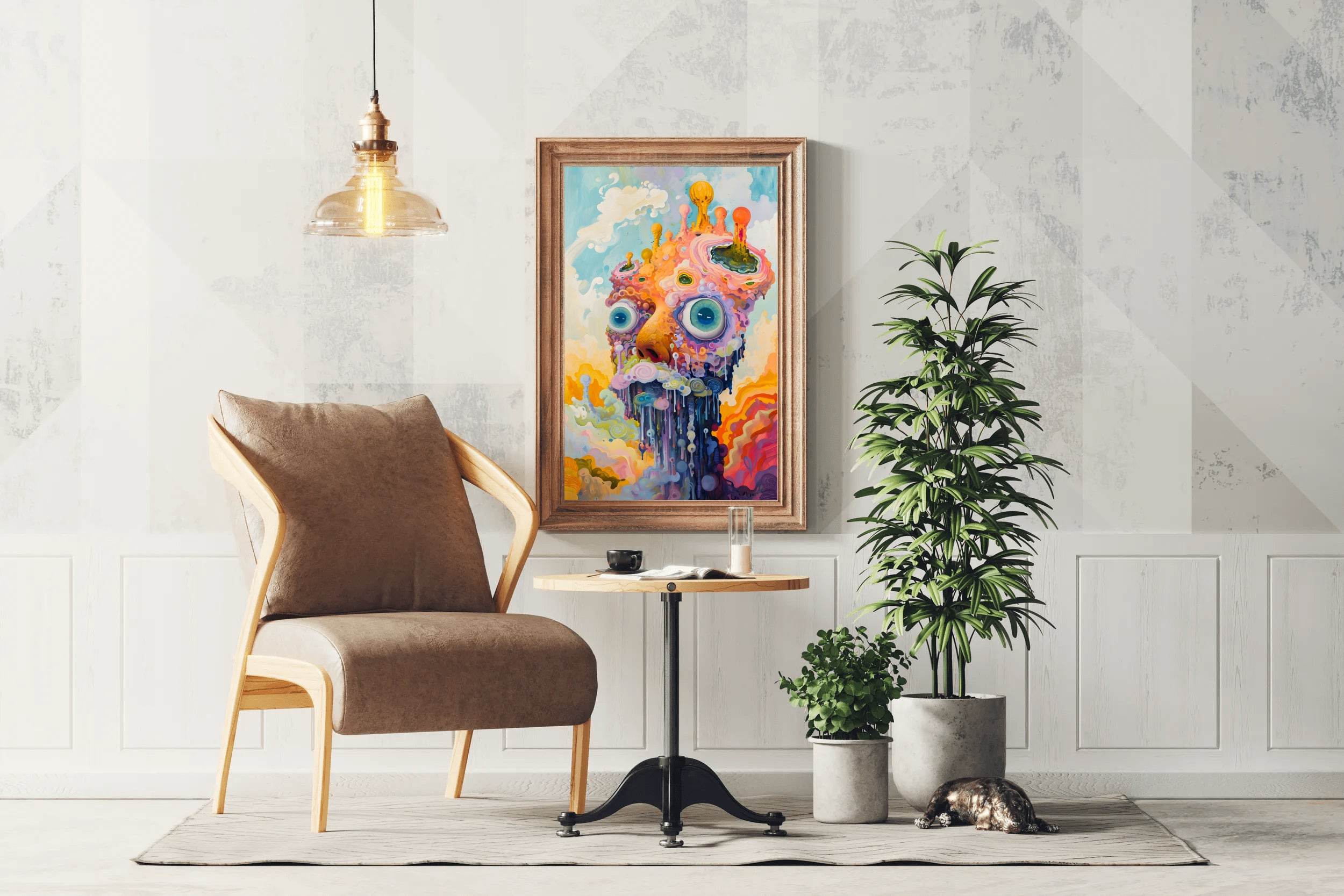 Master Flame Psychedelic Themed Aesthetic Wall Art - beink online art store