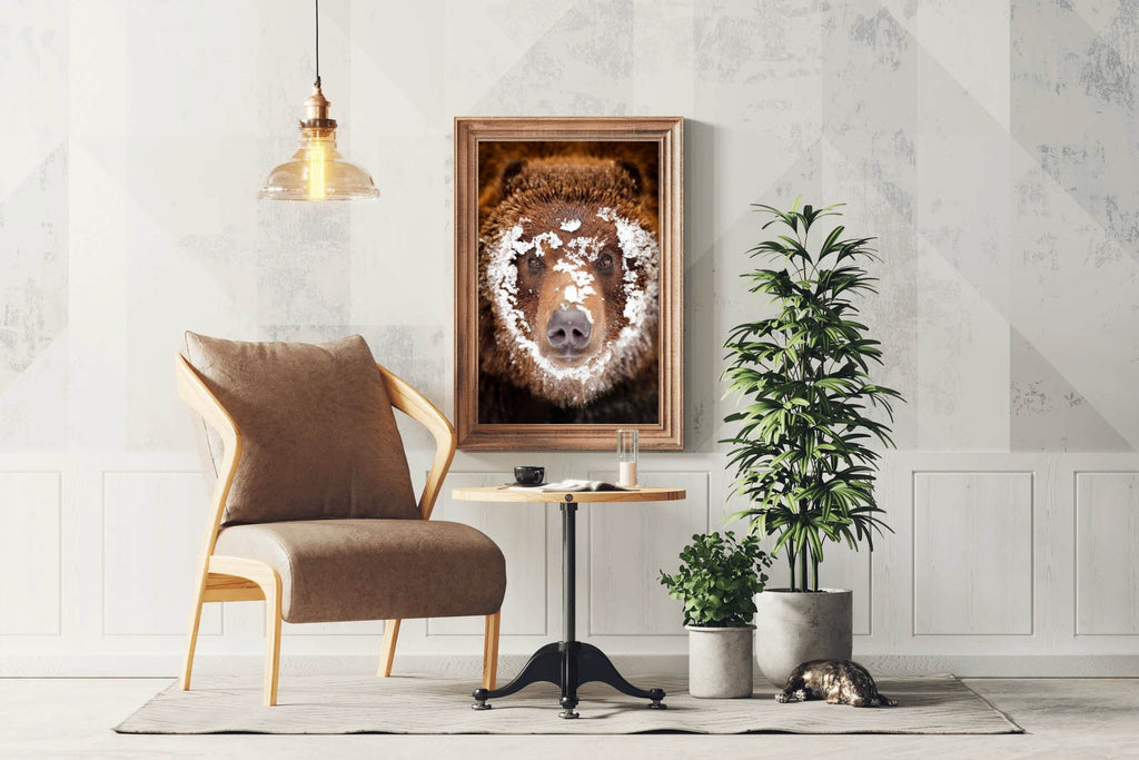Grizzly Bear Animal Wall Art - beink online art store