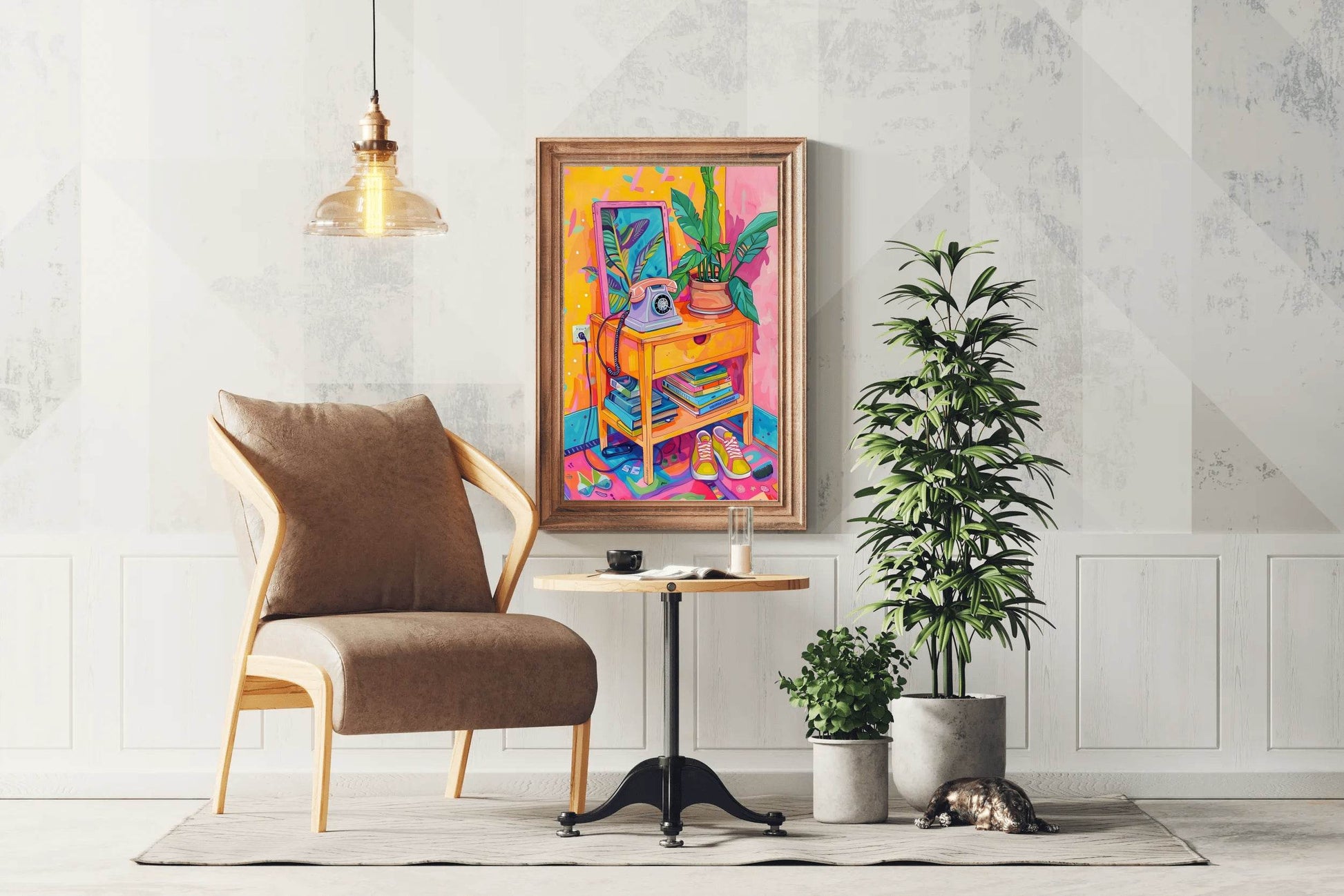 Side Table in Room Wall Art - beink online art store