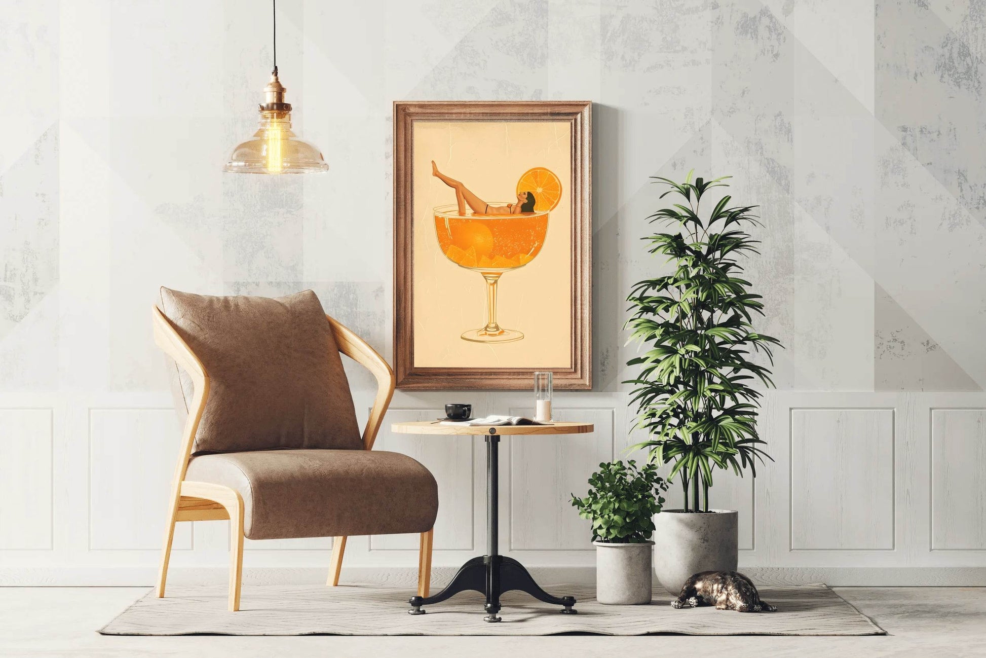 Pinup Girl In Beer Wall Art - beink online art store