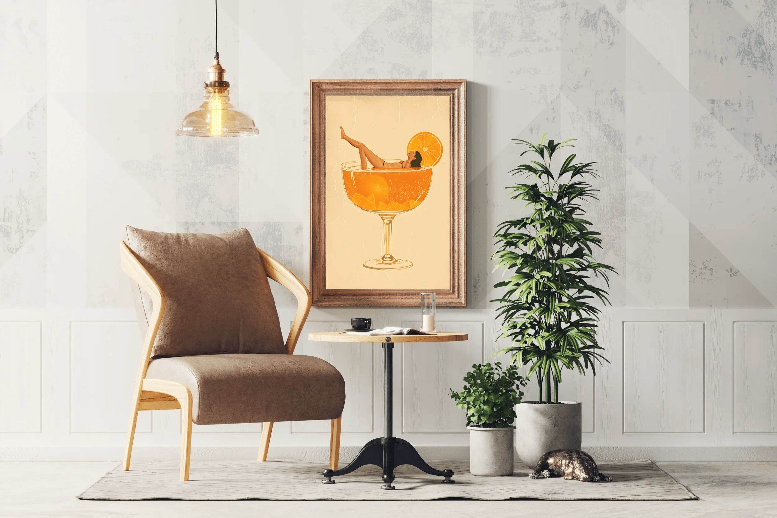 Pinup Girl In Beer Wall Art - beink online art store