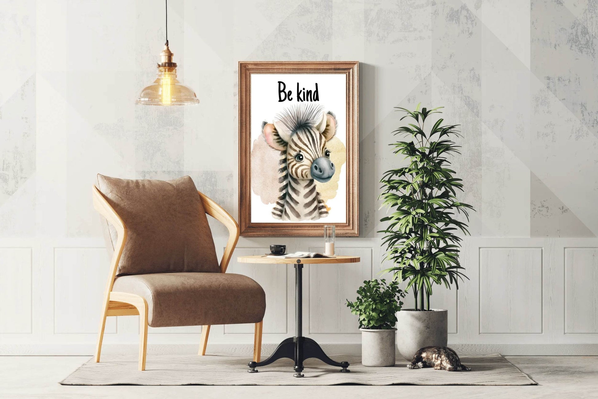 Drawing of Baby Zebra Wall Art - beink online art store