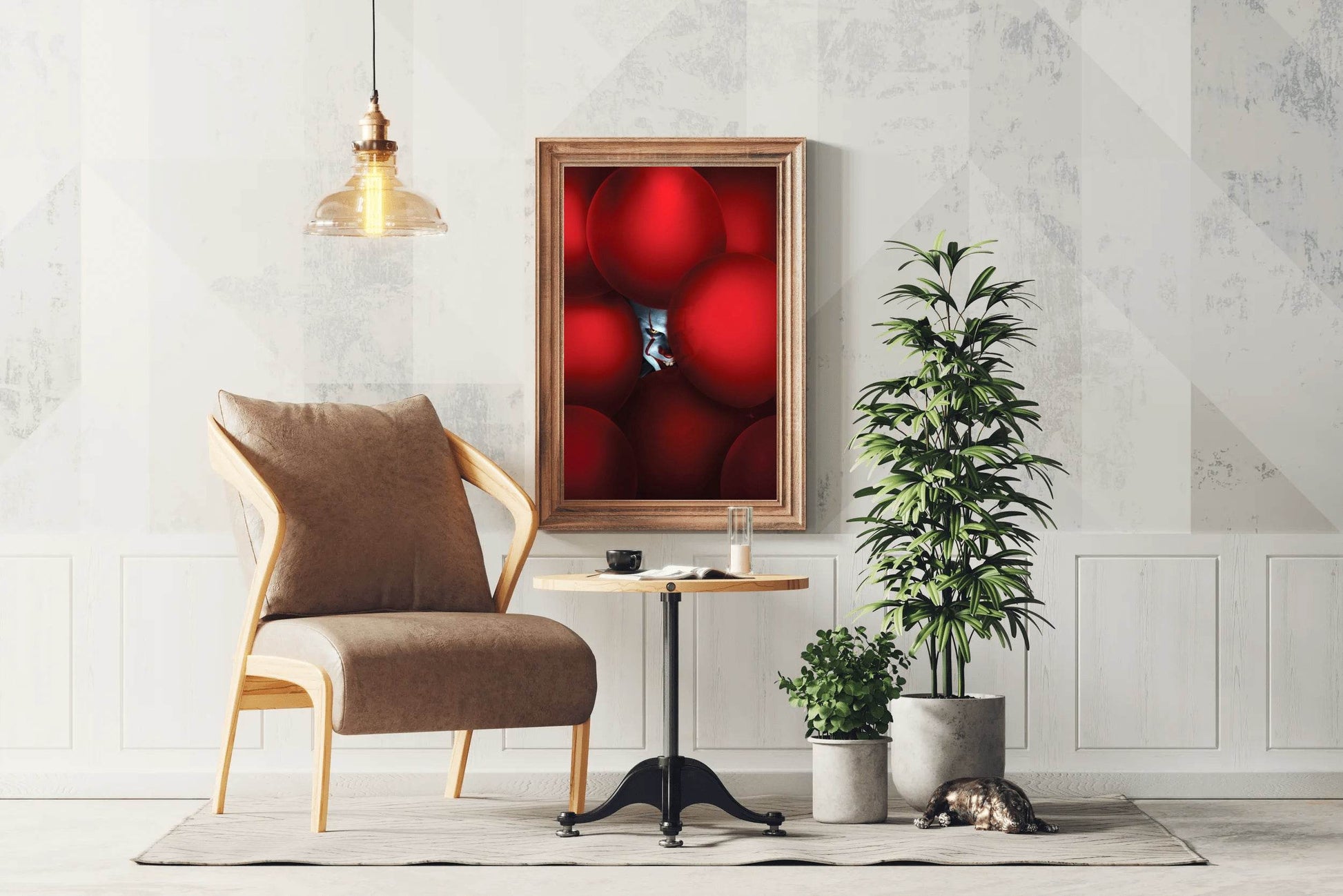 Pennywise in Red Ballon Wall Art - beink online art store