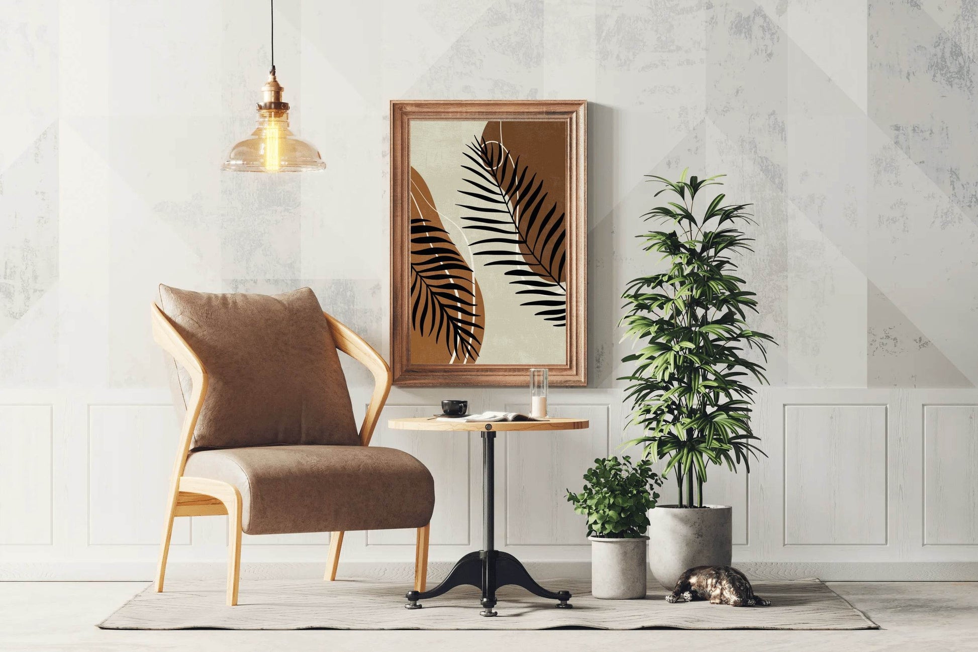 Broad and Large Leaves of The Fern Wall Art - beink online art store