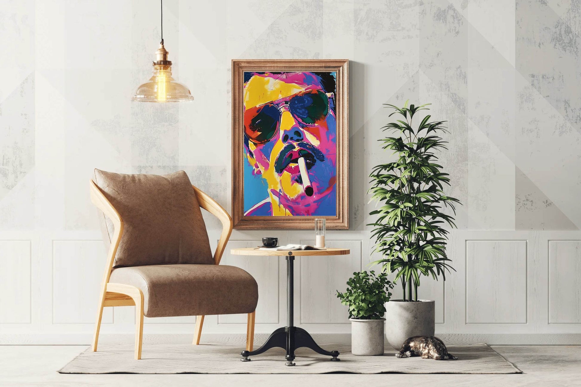 Bold Portrait Colorful Man Wall Art - beink online art store