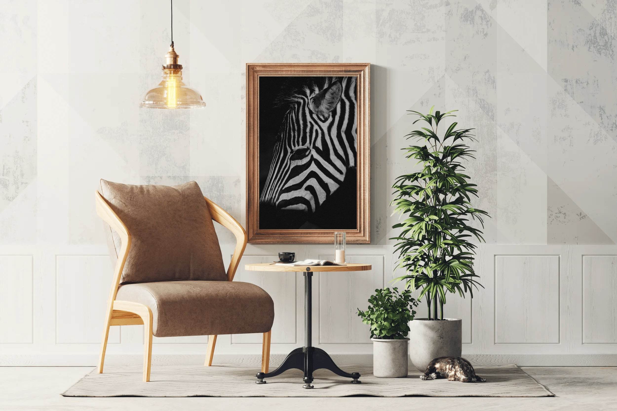 Zebra Black & White Wall Art - beink online art store