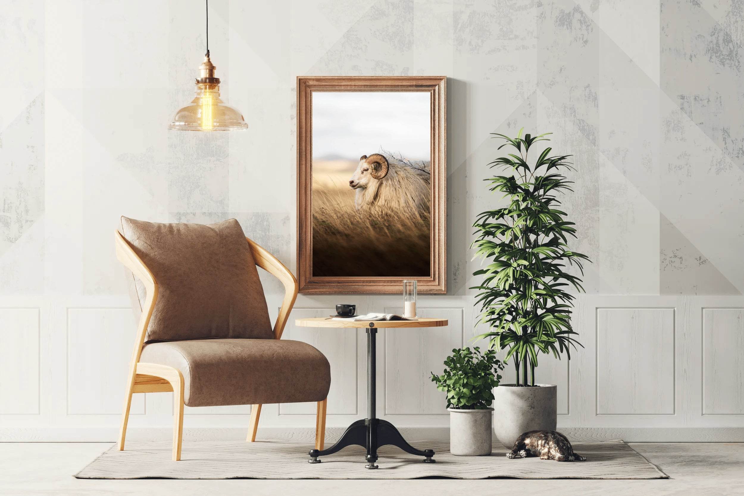 Icelandic Sheep Animal Wall Art - beink online art store