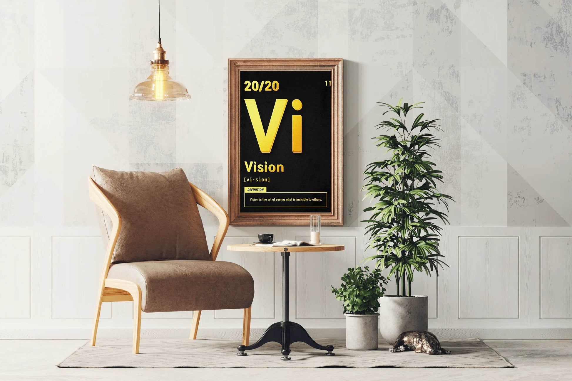 20/20 Vision Rule Motivational Wall Art - beink online art store