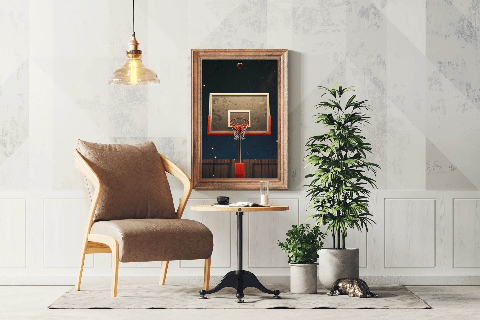 Master Flame Sports Aesthetic Wall Art Poster for Living Room, Home & Wall Decor - Basketball - beink online art store