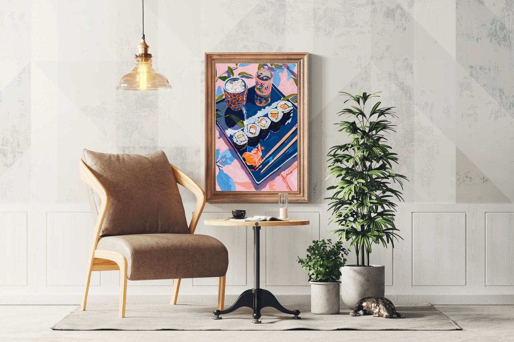 Colorful Sushi Plate Japanese Cuisine Wall Art - beink online art store