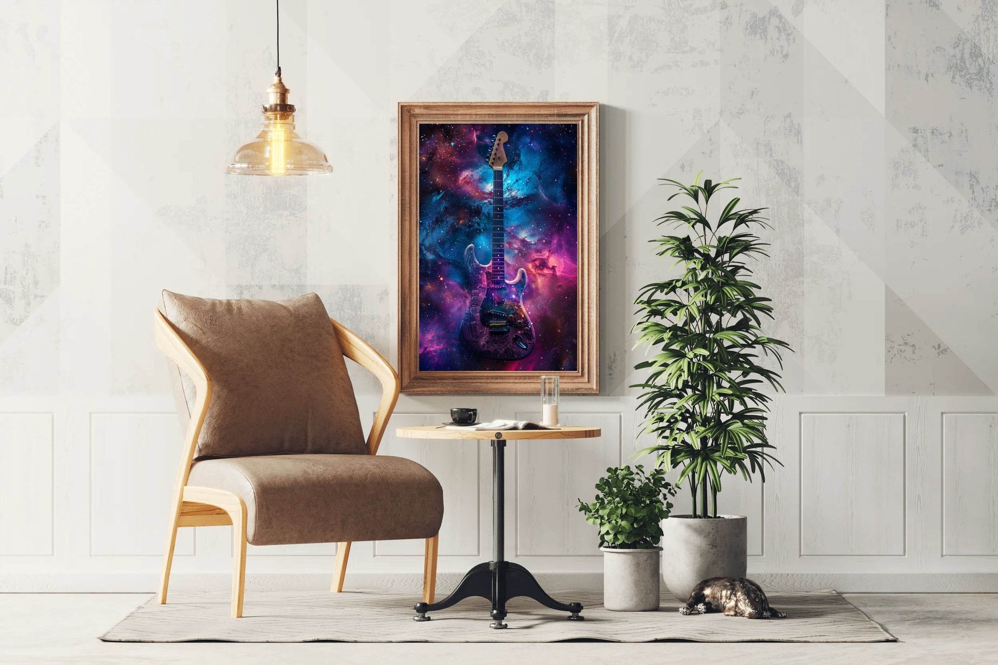 Galactic Rock Guitar Wall Art - beink online art store