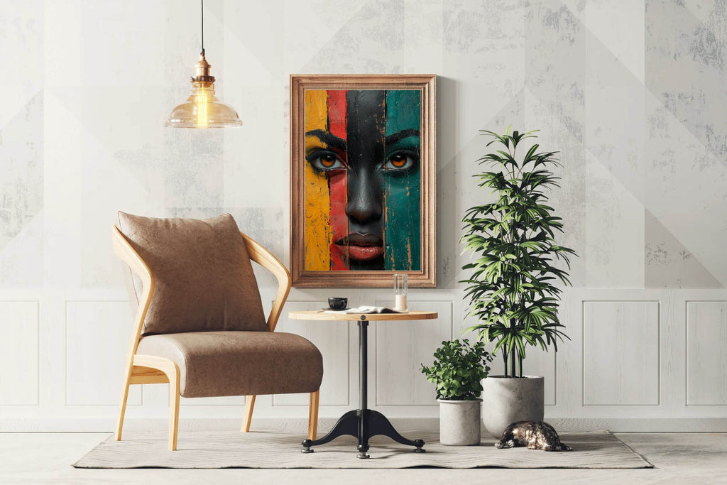 African Ethnic Woman Wall Art - beink online art store
