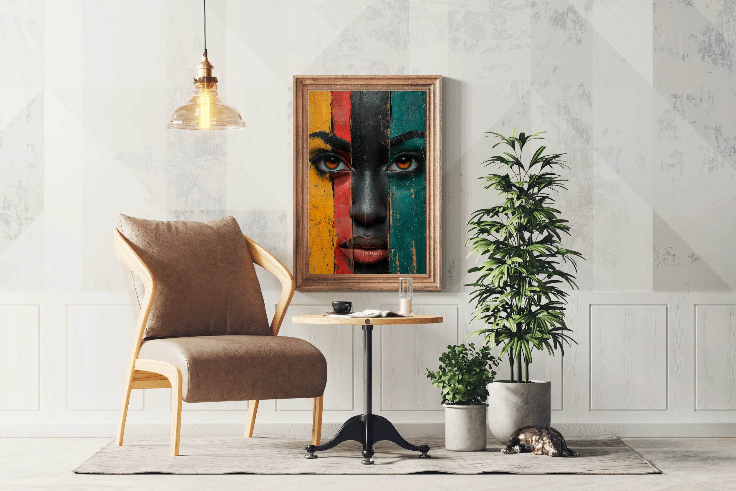 African Ethnic Woman Wall Art - beink online art store