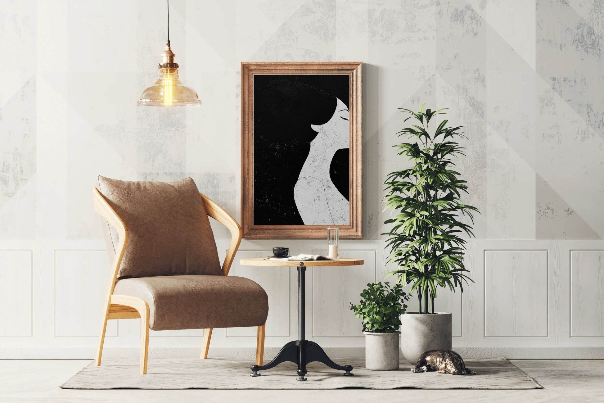 Black and White Women Elegance Wall Art - beink online art store